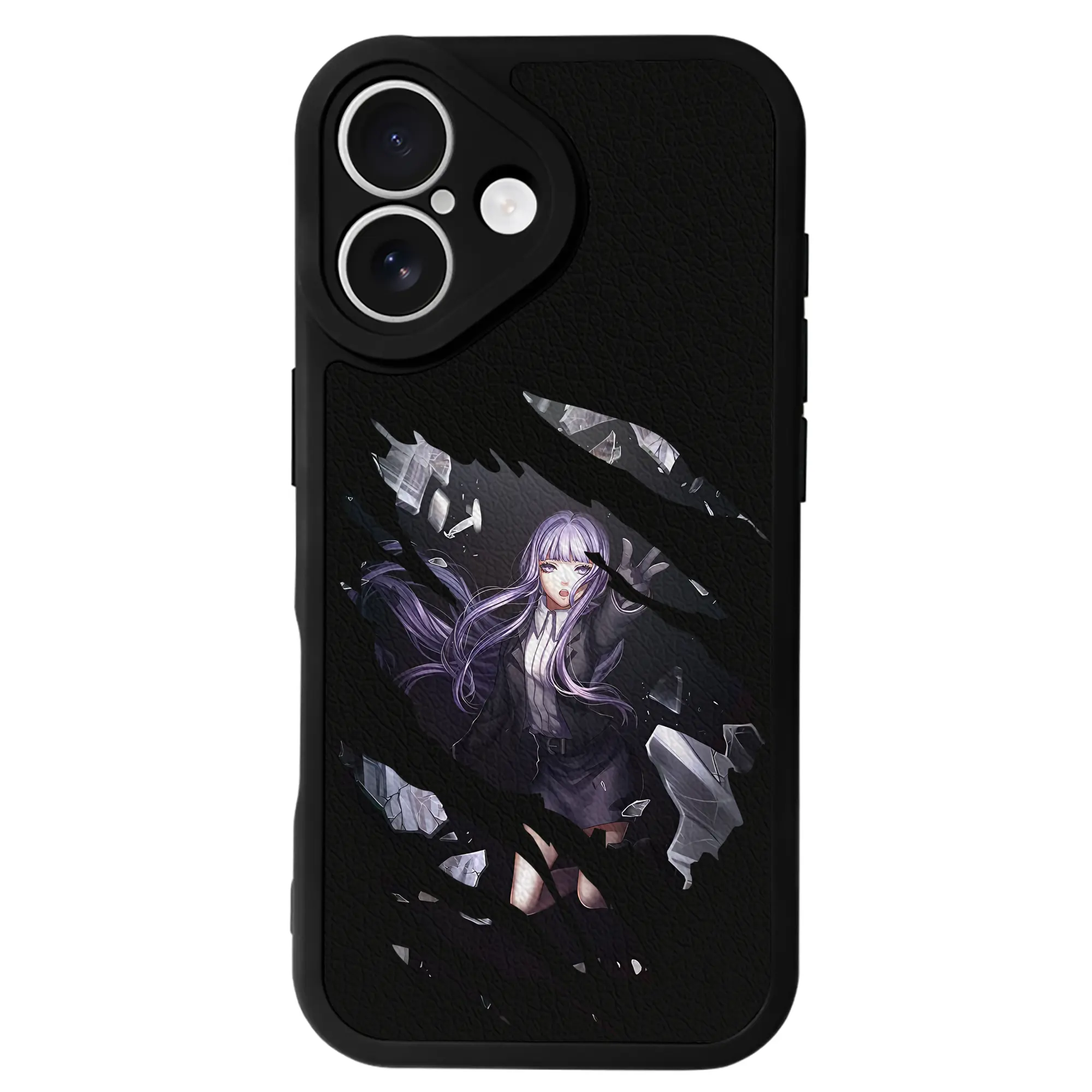 ダンガンロンパ グッズ,霧切響子 - IPhone 16シリーズ対応 ・ シリコンスマホケース ・ レザー調 ・ 高精度フィット ・ 耐衝撃 ・ ワイヤレス充電対応 ・ 精密カット